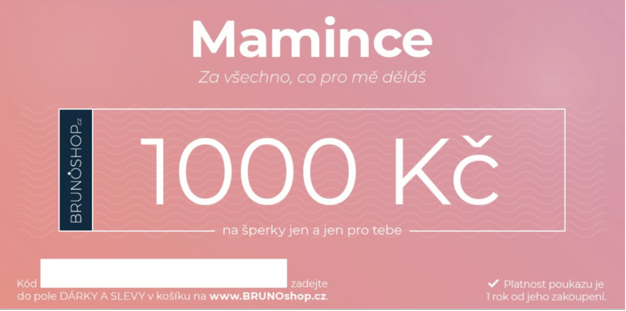 Poukaz na 1000 Kč pro maminku